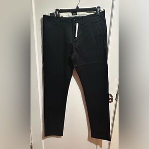 New J. Crew 484 Slim Fit Stretch Chino Pants Black Size 32/32